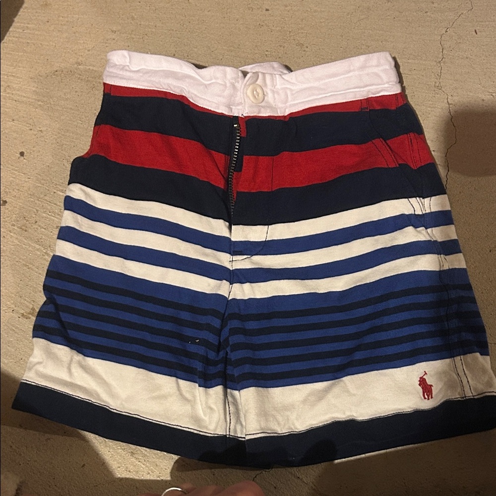 Polo by Ralph Lauren childrens shorts - Red, Blue, White Stripes